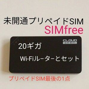 未開通プリペイドSIM 20GB180日有効 ポケットwifi GlocalMe U3 AiR wifi SIMフリー端末
