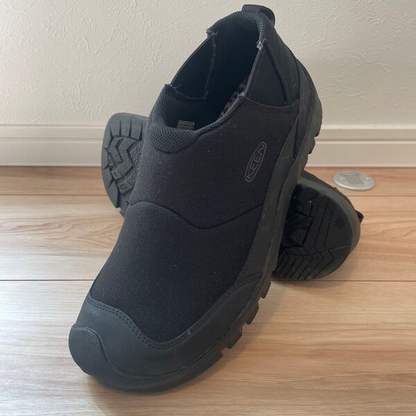 値下げ 極美品 KEEN キーン HOOD CAMP FR スリッポン シューズ 27.5cm ブラック