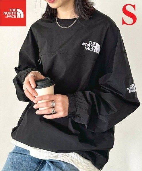 1着限り ノースフェイス クルーネックトップス 刺繍ロゴ S K616S