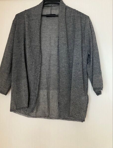 美品 七分袖カーディガン Mサイズ 婦人服 レディース 透け感