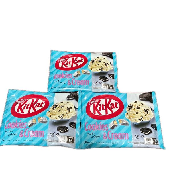 ネスレ キットカット クッキーアンドクリーム 10枚入×3袋 クッキー&クリーム クキクリ