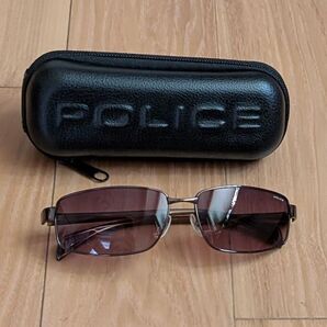 POLICE サングラス ケース付き ブラウン