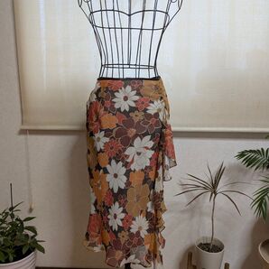 MOSAIQUE 花柄 スカート