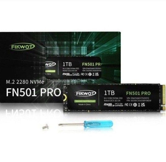 FIKWOT FN501 PRO 1TB M.2 NVMe SSD 新品未使用