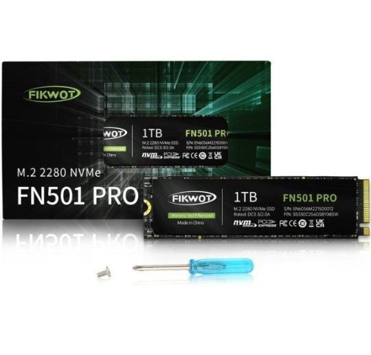 FIKWOT FN501 PRO 1TB M.2 NVMe SSD 新品未使用
