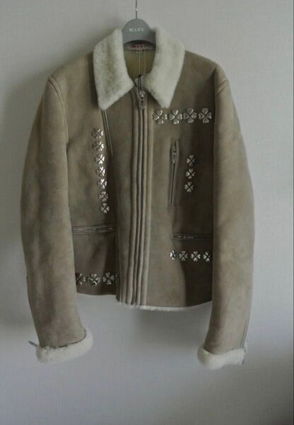 新品「MASU/エムエーエスユー」 ムートンジャケット 「15周年別注」 CLOVER STUDS MOUTON JACKET