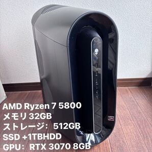 最終価格 5月18日まで DELL Alienware Aurora Ryzen Edition R10 RTX3070