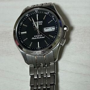 【ジャンク品】CITIZEN EXCEED 腕時計 エコドライブ 電波時計