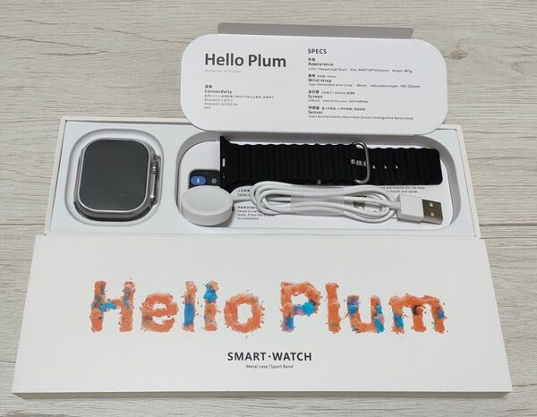【2025年4月最新版・新品】Hello Plum /H16 ULTRA+ スマートウォッチ