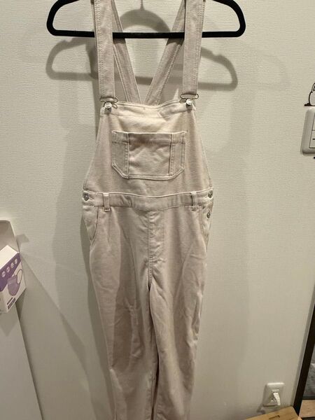 オーバーオール ベージュ