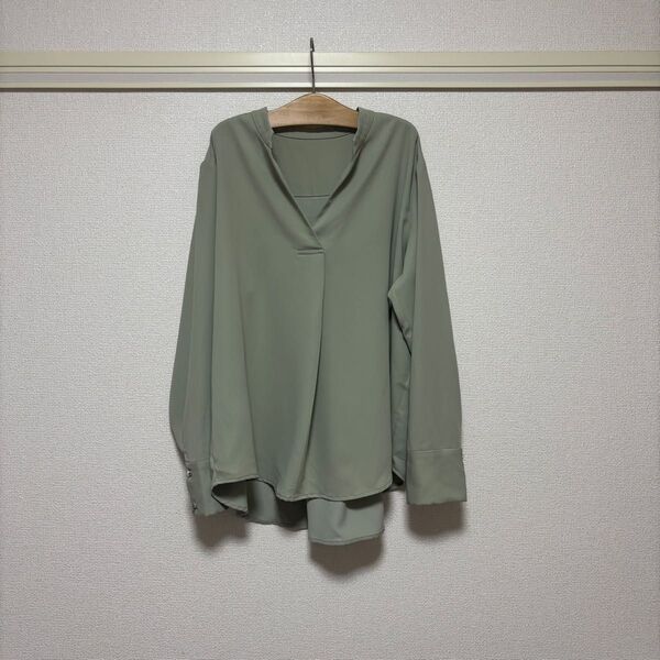 nano・universe スキッパー ブラウス 縦M横S