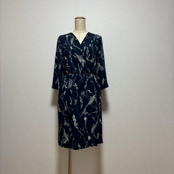 BANANA REPUBLIC 花柄 カシュクール ワンピース 2 M