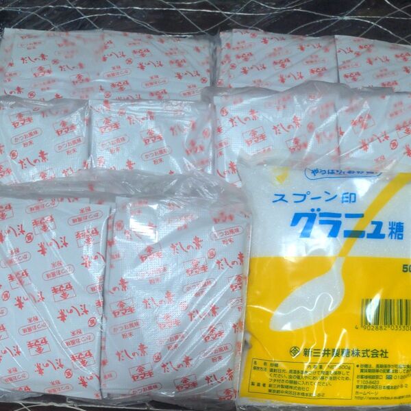 ヤマキだしの素、かつお風味400枚とグラニュー糖
