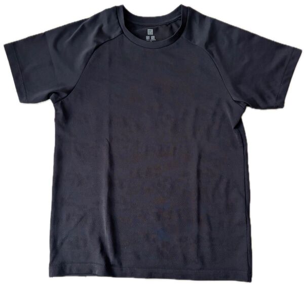 UNIQLO ドライEXクルーネックTシャツ ブラック 150cm