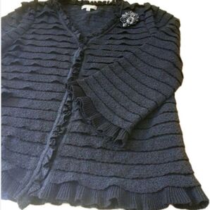 TO BE CHIC ブラック カーディガン Ⅲ L サイズ