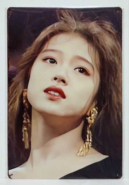 昭和レトロ風 中森明菜 ブリキ看板 黒ドレス 80年代アイドル 未開封 レア品