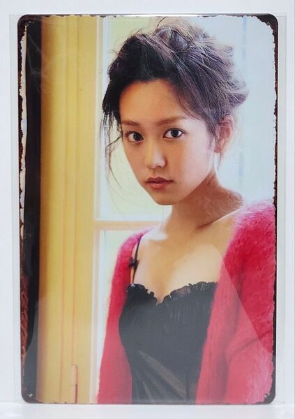 昭和レトロ風 桐谷美玲 ブリキ看板 女優 モデル 未使用 レア品