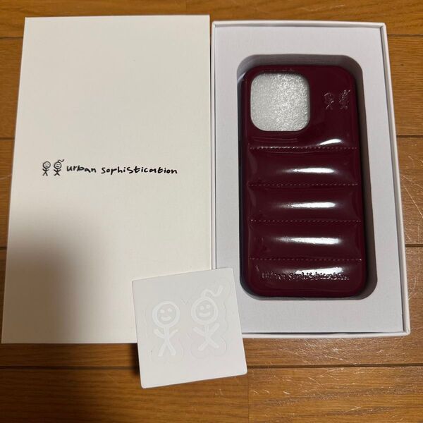 Urban Sophistication iPhone15proケース バーガンディ