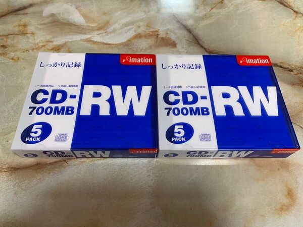 【新品】imation CD-RW 700MB 10枚(5枚組×2)