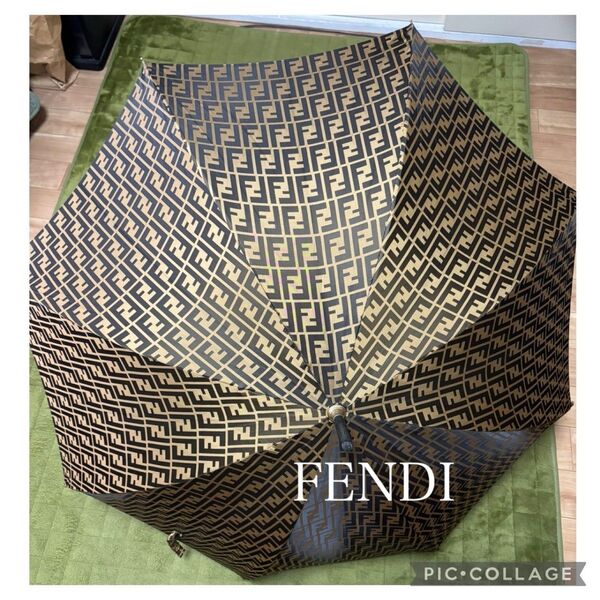 FENDI フェンディ オールズッカ 雨傘 長傘 ヴィンテージ