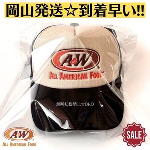 新品 タグ付き 超美品 正規品 A&W キャップ メッシュロゴキャップ ブラック メッシュキャップ トラッカーキャップ 山田レン