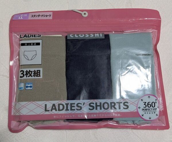 CLOSSHI クロッシー レディース スタンダード ショーツ LLサイズ 3枚組 新品 ④