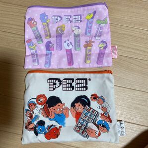 美品!PEZ ペッツ ポーチ セット プラザ ガチャ ガシャポン ポーチ 巾着 カプセルトイ