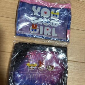 新品未使用!パワーパフガールズ クリアポーチセット パワパフ 一番くじ ポーチ カプセルトイ バブルス バターカップ ブロッサム