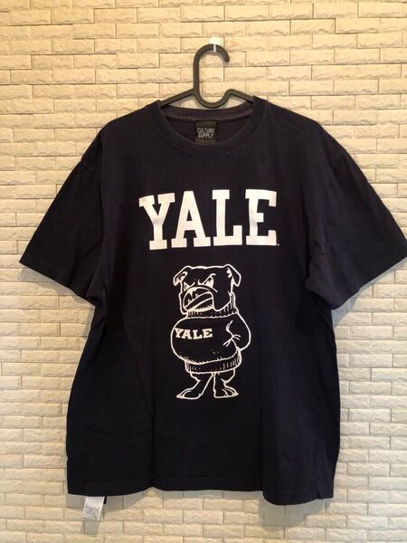 CULTURE SUPPLY YALE大学ロゴTシャツ ネイビー