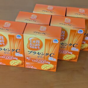 アース製薬 1ヵ月たっぷりうるおう プラセンタCゼリー マンゴー味 6箱セット
