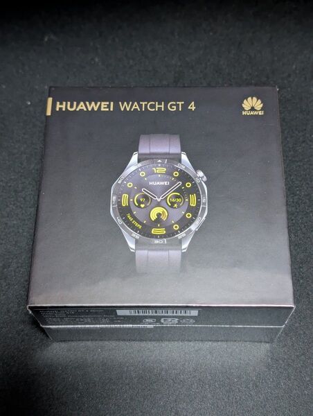 Huawei WATCH GT4 46mm Black 国内正規品 耐久性に優れたフルオロエラストマーストラップ モデル