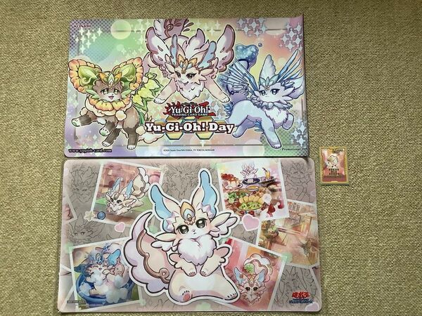 【ヤフオクへ出品変更も可】遊戯王 プレイマット センターカード ピュアリィ プレイ用