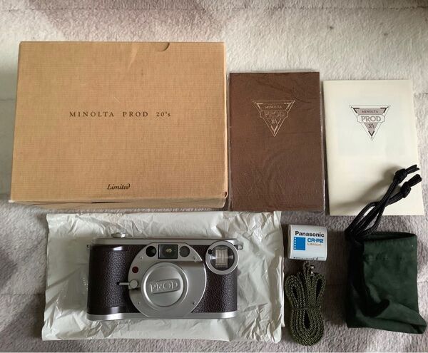【ヤフオクへ出品変更も可】フィルムカメラ ミノルタ MINOLTA PROD 20's 箱説明書あり パルコ限定?