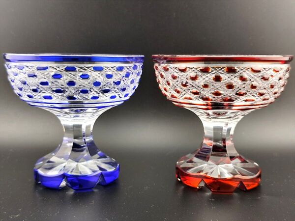 希少品☆切子 高杯 グラス(切子、江戸切子、薩摩切子)