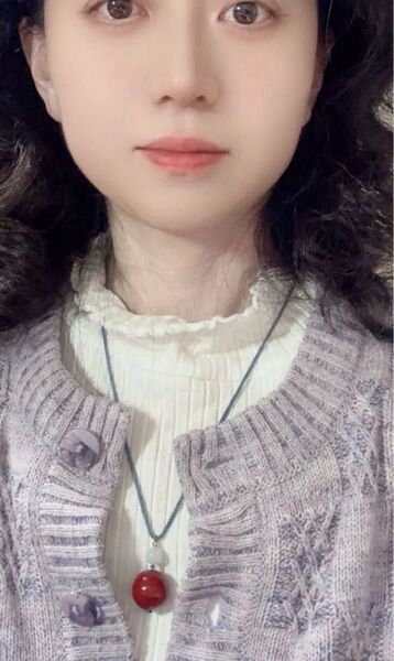 赤珊瑚18mm ネックレスロープ約60cm(長さ調整可能) 金銭運