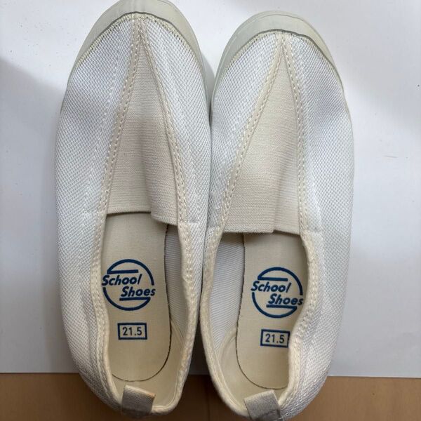 School Shoes 上履き 21.5cm ホワイト
