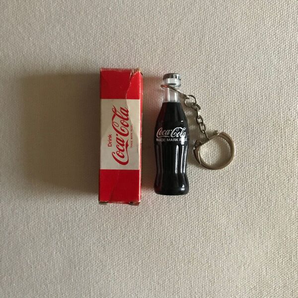 Coca-Cola.ミニボトルキーホルダー.当時物 昭和レトロ(アラビア)コカコーラ