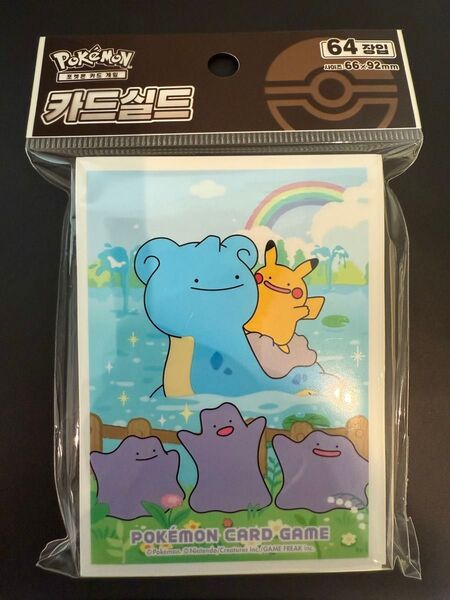 イベント限定商品 ポケモン メタモン ラプラス デッキシールド スリーブ 韓国 64枚入り