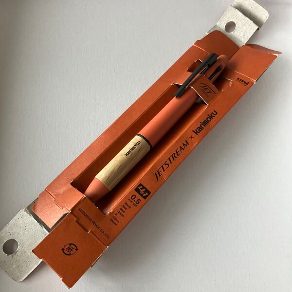 ⑤値下げ不可!新品未使用 ジェットストリーム4&1 カリモク サンセットオレンジ 4色ボールペン シャーペン