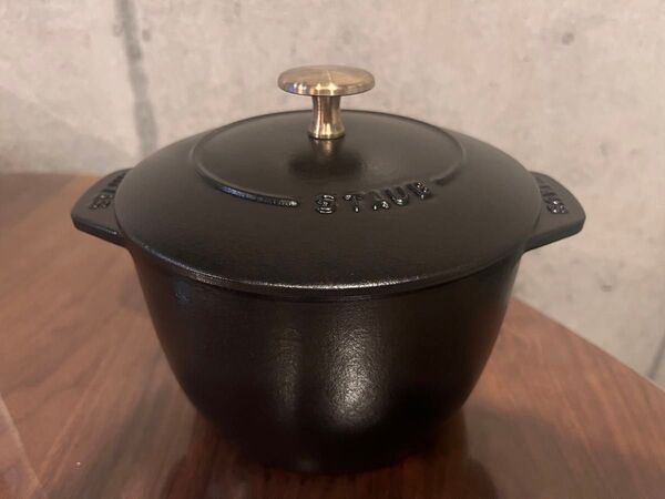 【美品】STAUB ストウブ ラ ココット DE GOHAN Mサイズ 16cm 色ブラック