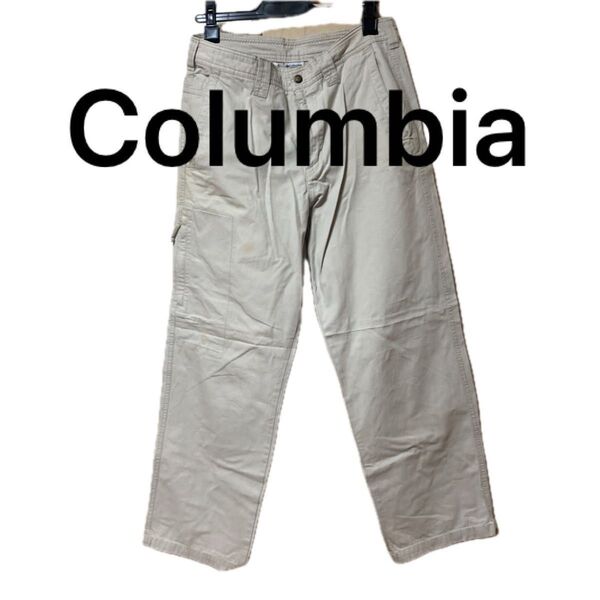 Columbia カーゴパンツ ベージュ メンズ 古着