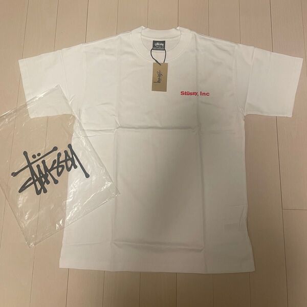STUSSY ロゴT グラフィック 半袖Tシャツ ホワイト