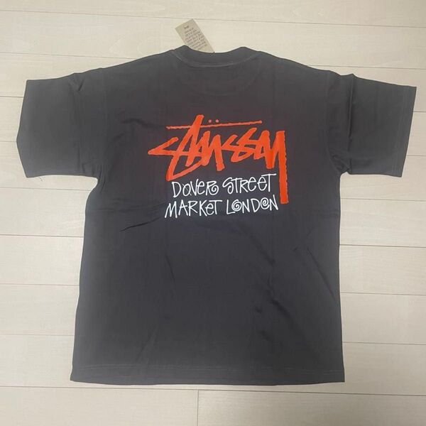 新品 STUSSYデザインTee チャコールグレー