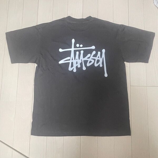 新品 STUSSY ロゴデザインTee 半袖 Tシャツ チャコールグレー XL