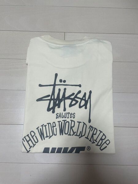 新品STUSSY グラフィックTシャツ ライトベージュ