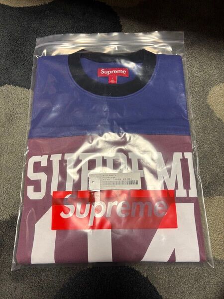 Supreme 25ss week8 / Split S/S Football Top / Purple / L