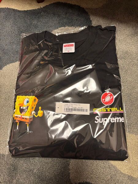 Supreme 25ss week11 / SpongeBob L/S Tee / Black/ XL