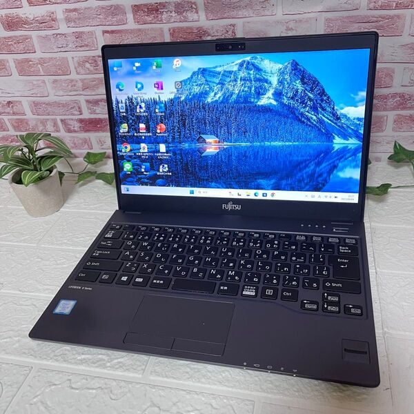 ★中古SSD256GB メモリ8GB★U937/P i5-7300U カメラ Office認証済み ノートPC429 訳あり