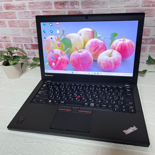 ★中古レノボパソコンSSD128GB★X250 i3-5010U カメラ Win11 Office Wifi ノートPC446
