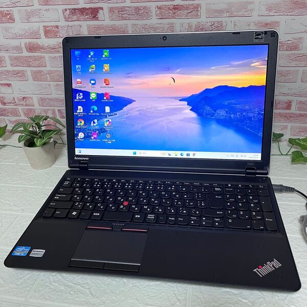★中古レノボSSD128GB メモリ8GB★E520 i3-2310M カメラ Win11 Office DVDノートPC438